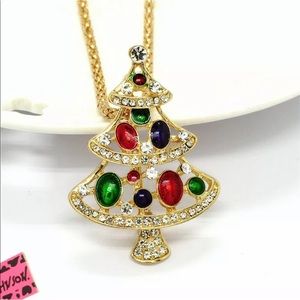 Betsey Johnson Christmas Tree Necklace